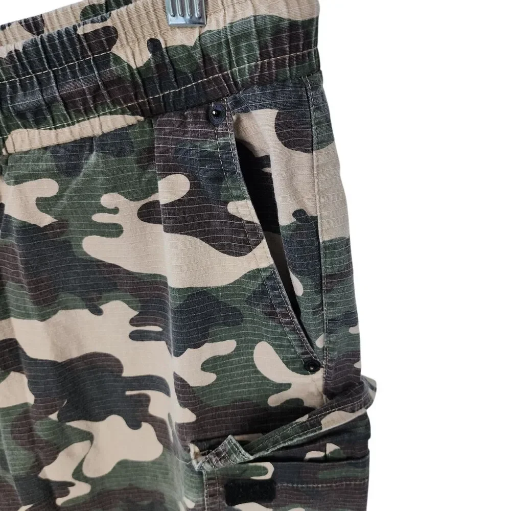 Dogg Supply by Snoop Dogg Mens XL Camo Cargo Pants Ripstop Stretch Elastic Waist - Picture 6 of 16